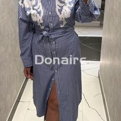 Vestido camisero rayas BSB - Imagen 2