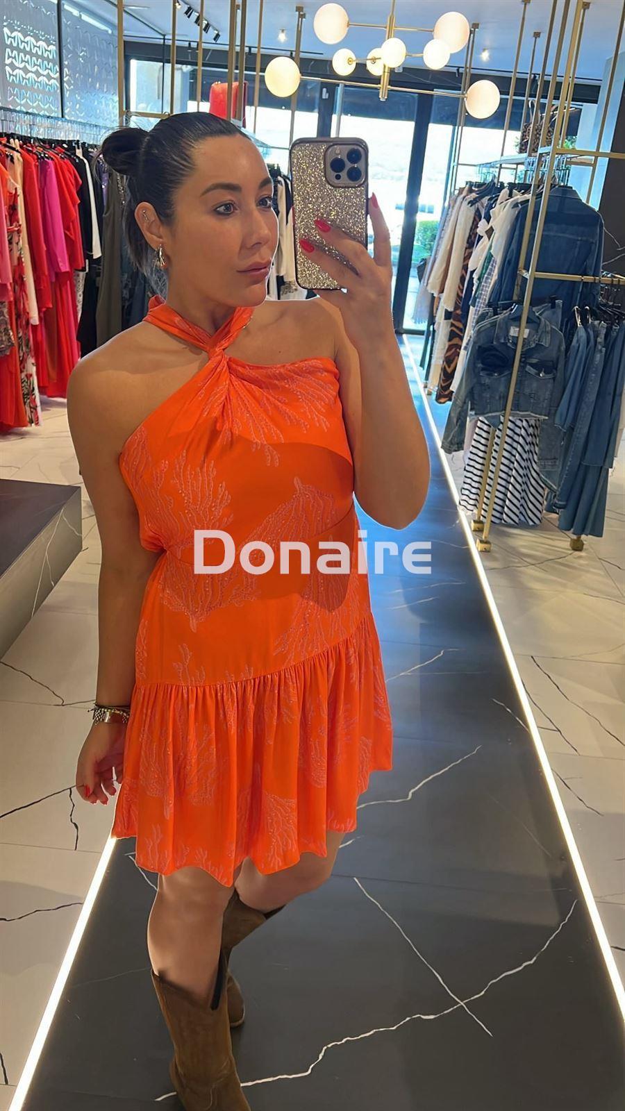 Vestido coral print corales Lez a Lez - Imagen 3