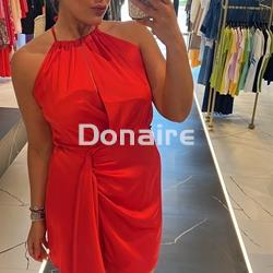 Vestido corto escote halter rojo Phard - Imagen 1