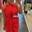 Vestido corto escote halter rojo Phard - Imagen 1