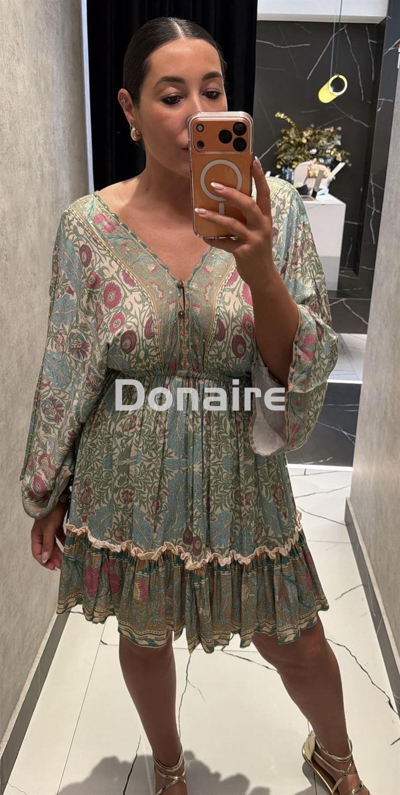 Vestido corto estilo caftán NKN - Imagen 2