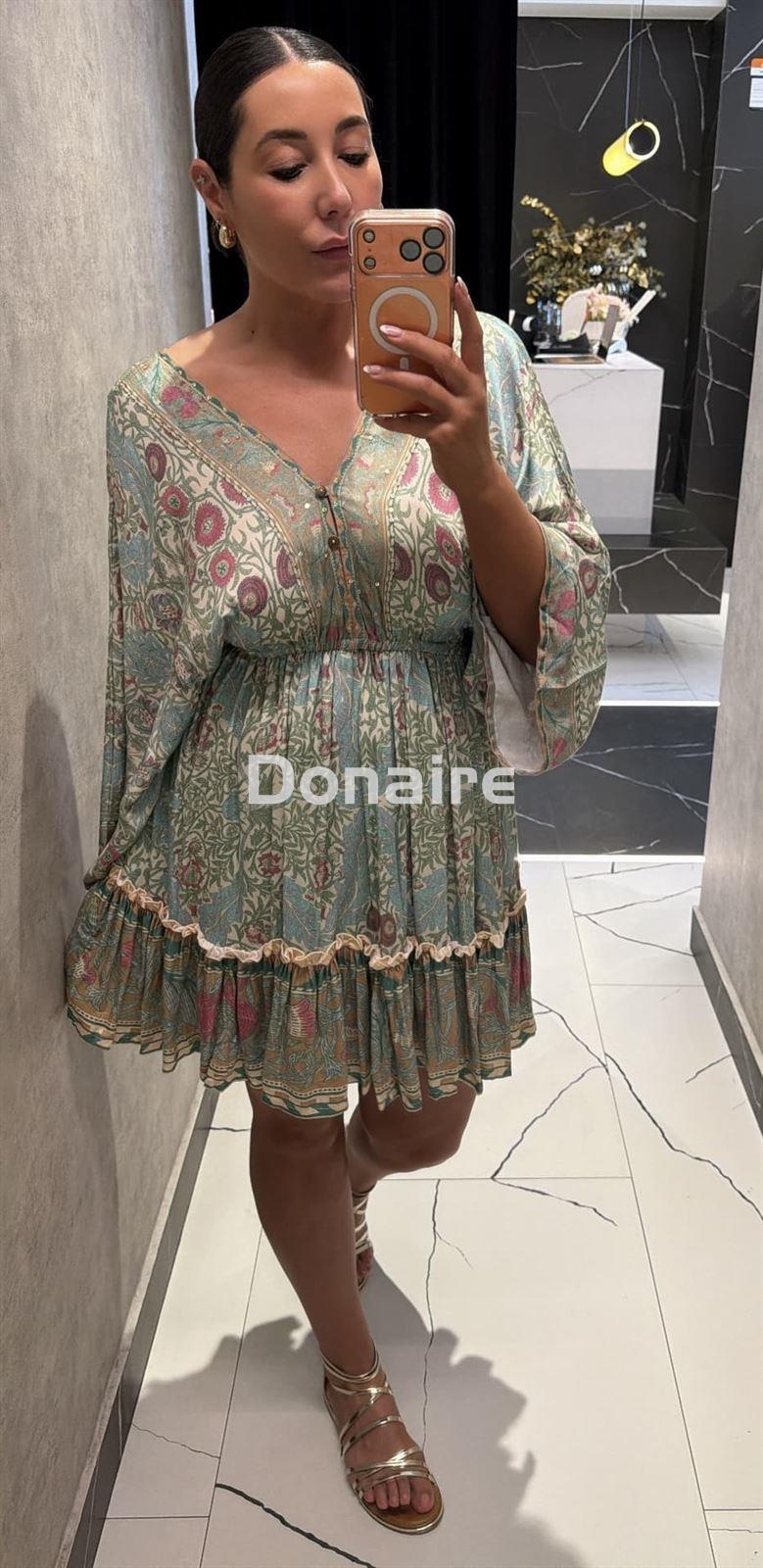 Vestido corto estilo caftán NKN - Imagen 3