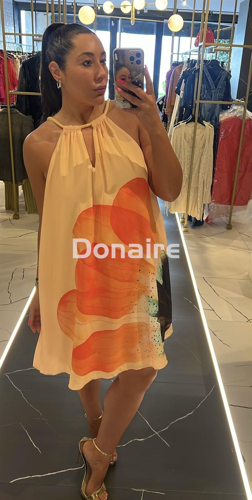 Vestido corto print flor Lez a Lez - Imagen 4