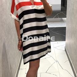 Vestido corto rayas tricolor Lola Casademunt - Imagen 2