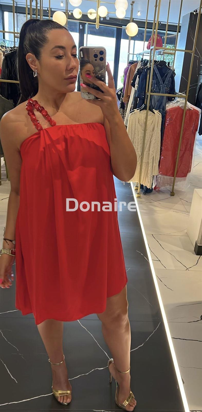 Vestido corto rojo Lez a Lez - Imagen 1