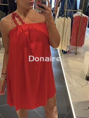 Vestido corto rojo Lez a Lez - Imagen 1