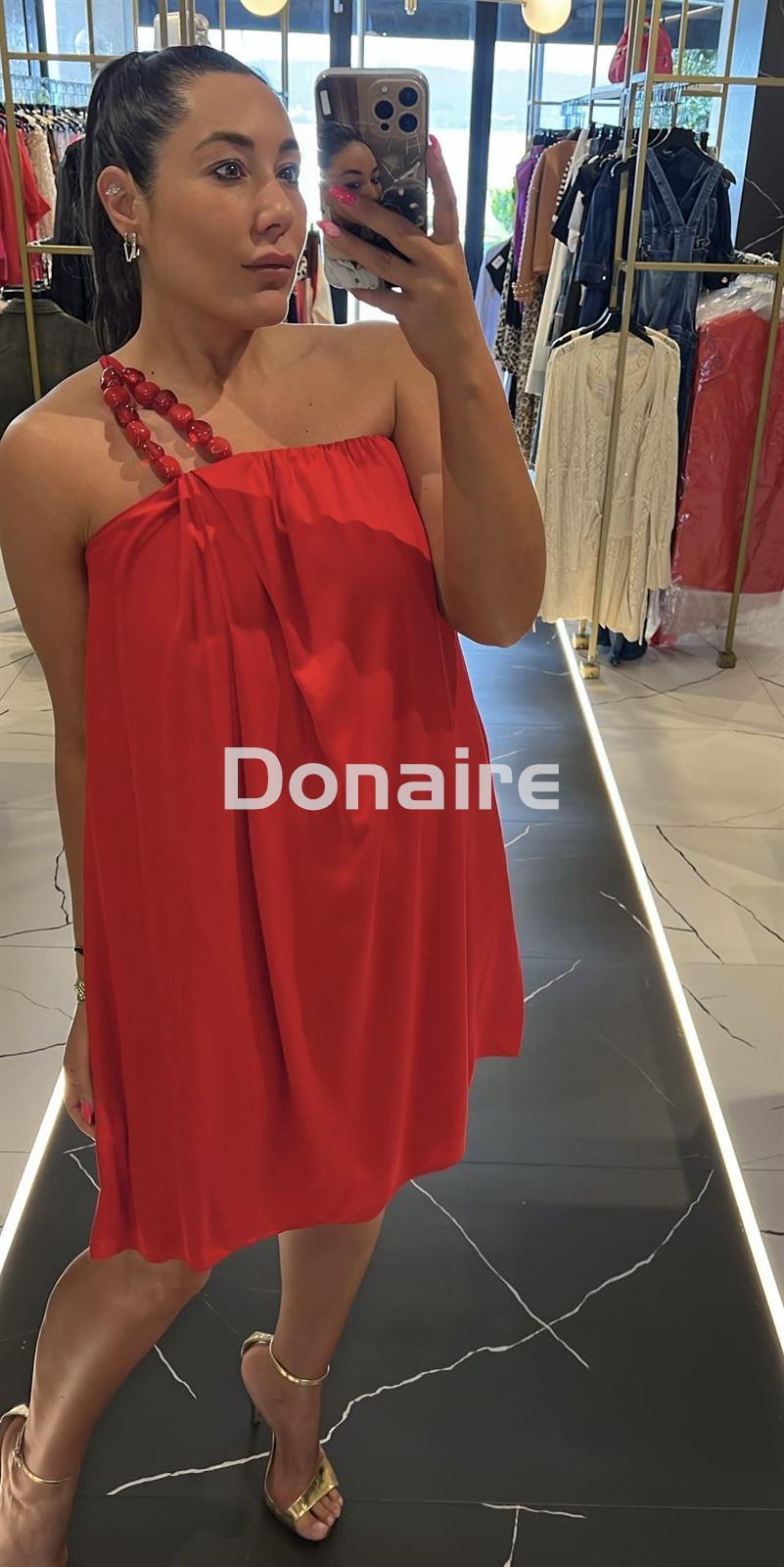 Vestido corto rojo Lez a Lez - Imagen 2