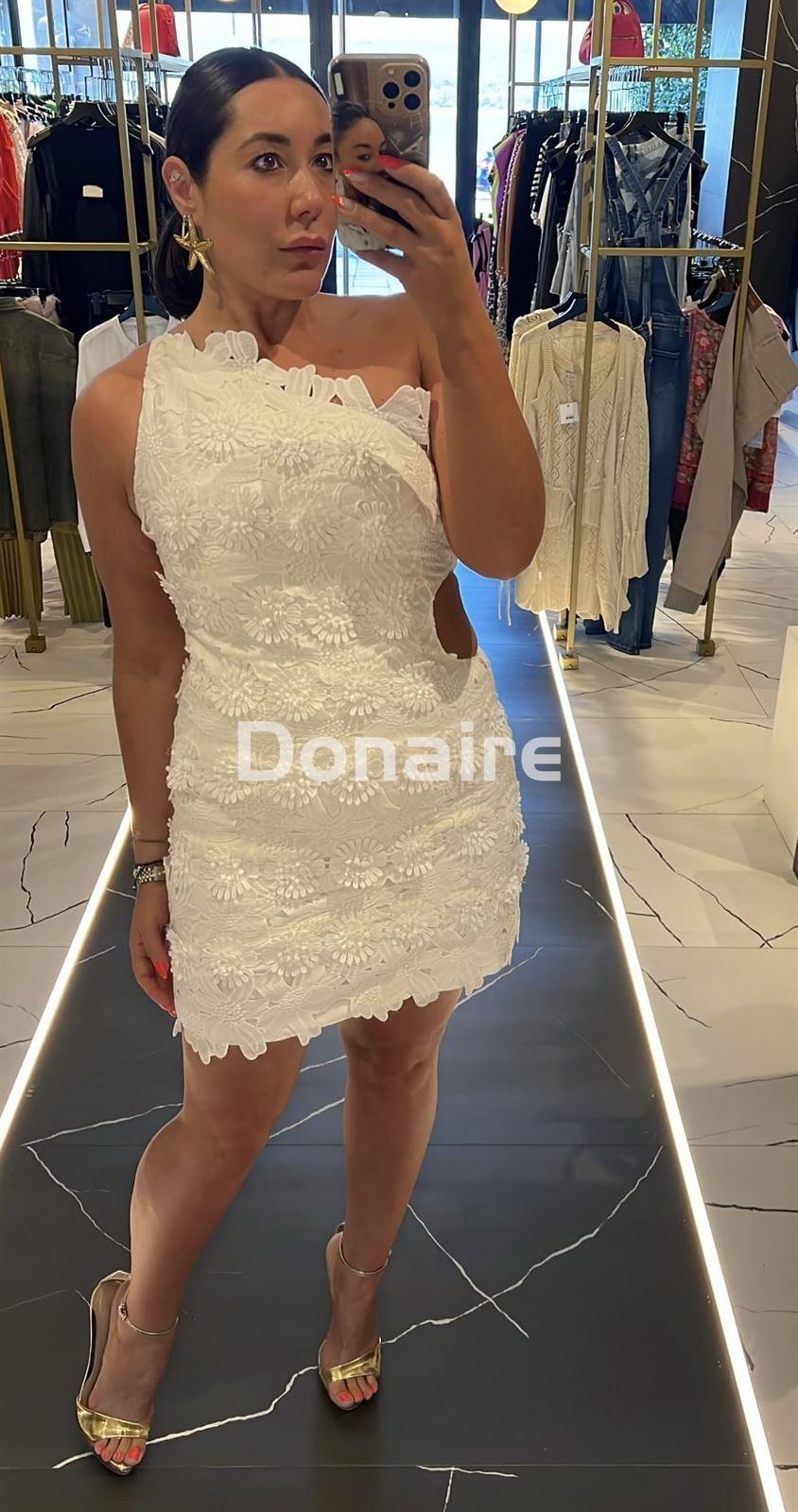 Vestido cut out tejido relieve L’CECCI - Imagen 1