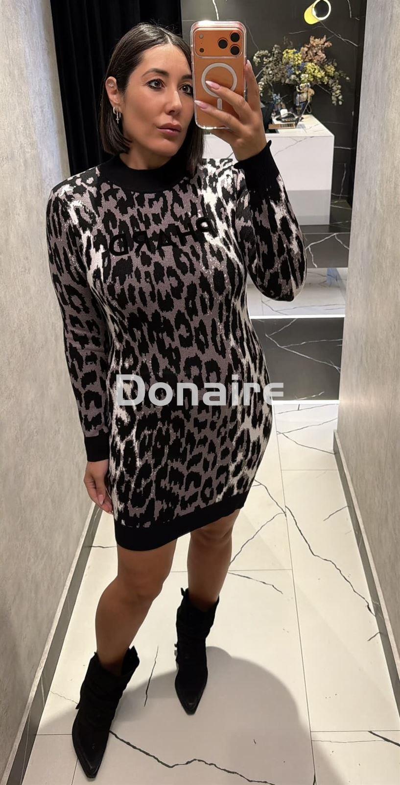 Vestido de punto animal print Phard - Imagen 1