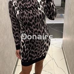 Vestido de punto animal print Phard - Imagen 1