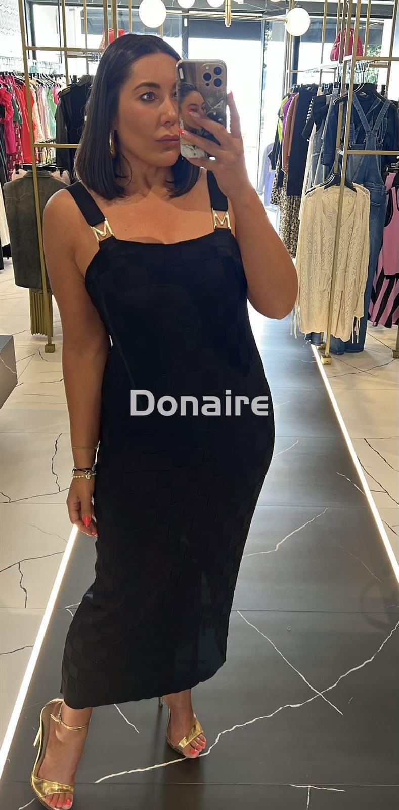 Vestido de punto midi detalle tirante M Maite - Imagen 1