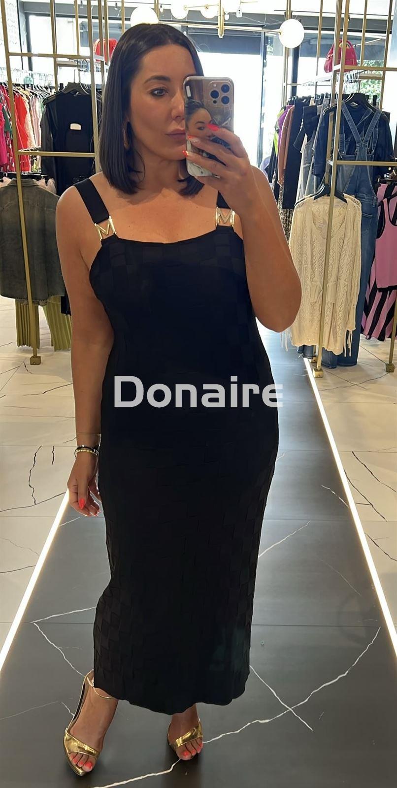 Vestido de punto midi detalle tirante M Maite - Imagen 2