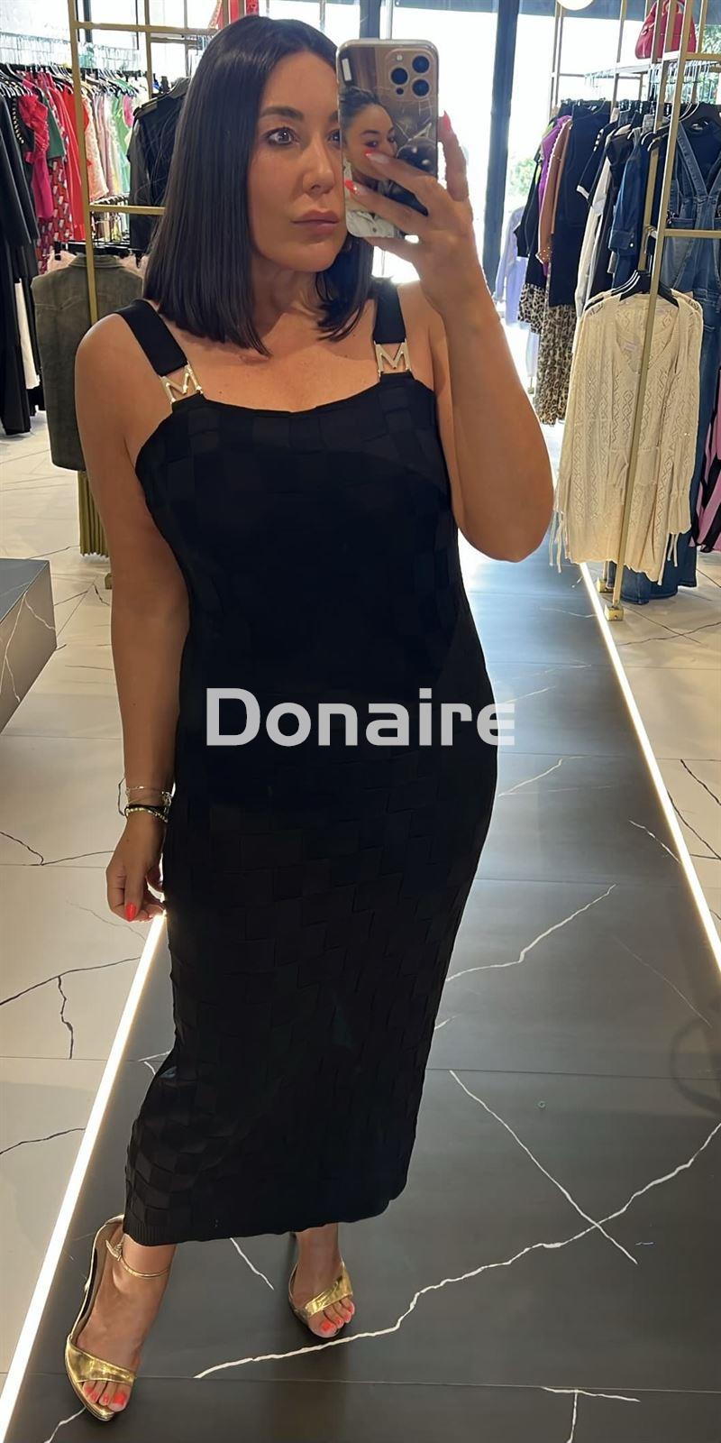 Vestido de punto midi detalle tirante M Maite - Imagen 3
