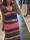 Vestido de rayas de punto de lurex Maite - Imagen 2