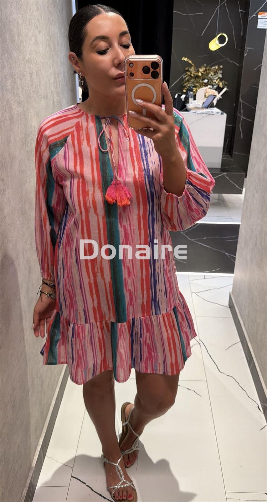 Vestido de rayas y lurex Lola Casademunt - Imagen 1