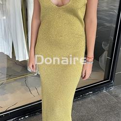 Vestido dorado punto Trash and Luxury - Imagen 1