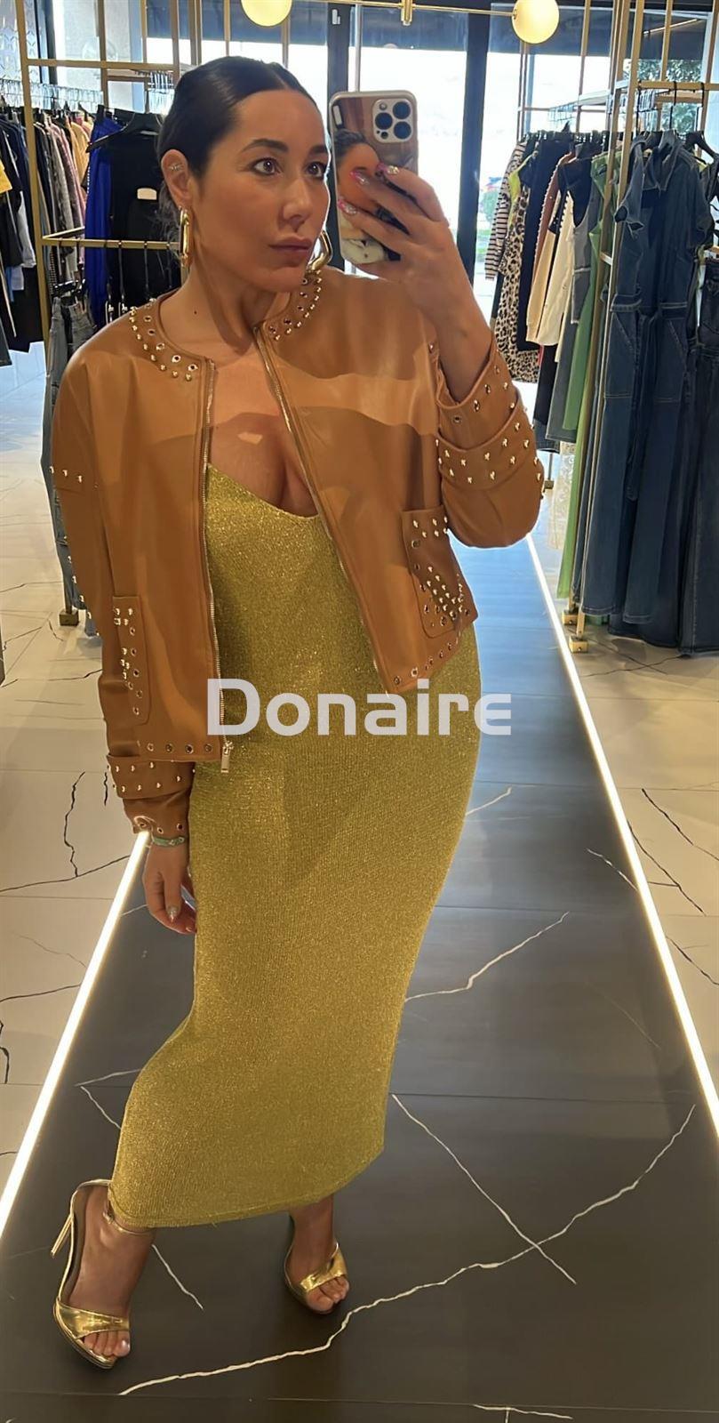 Vestido dorado punto Trash and Luxury - Imagen 5