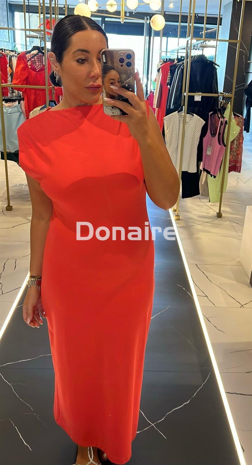 Vestido en punto de algodón coral Lez a Lez - Imagen 1