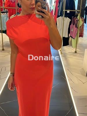 Vestido en punto de algodón coral Lez a Lez - Imagen 1