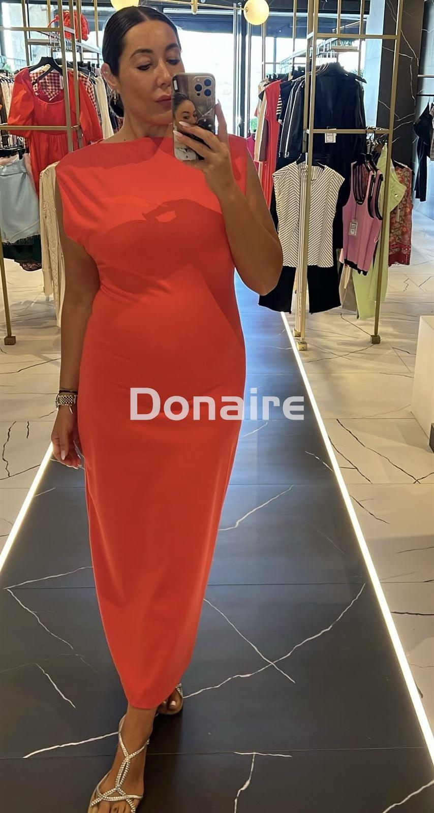 Vestido en punto de algodón coral Lez a Lez - Imagen 2