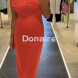 Vestido en punto de algodón coral Lez a Lez - Imagen 2