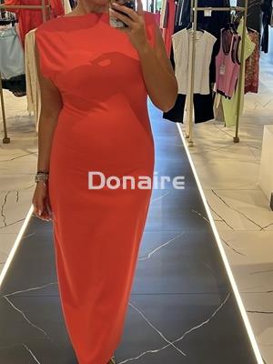 Vestido en punto de algodón coral Lez a Lez - Imagen 2