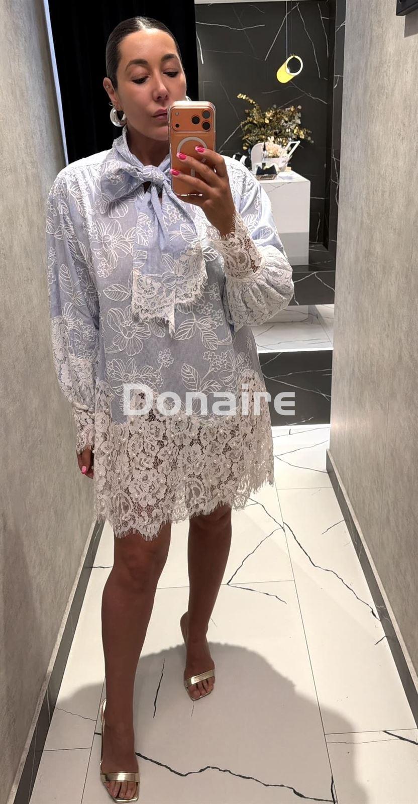Vestido encaje y maxi lazada Trash and Luxury - Imagen 1