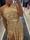 Vestido escote halter nude y dorado Trash and Luxury - Imagen 2