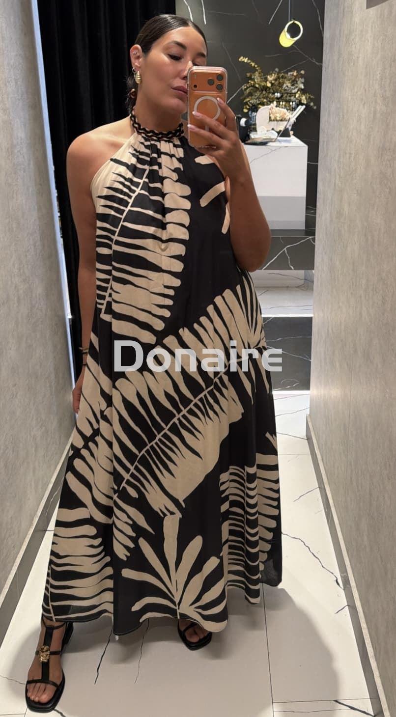 Vestido escote halter y espalda al aire Dixie - Imagen 1