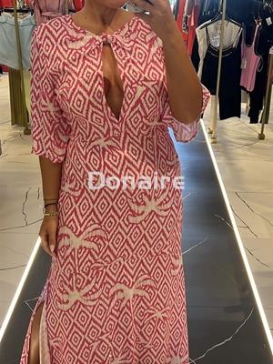 Vestido estampado largo manga corta Lez a Lez - Imagen 2