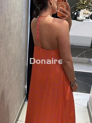 Vestido estilo lencero manchas animal print flúor Lola Casademunt - Imagen 2