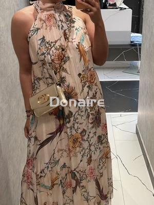 Vestido gasa escote halter Dixie - Imagen 1