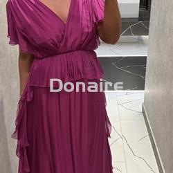 Vestido gasa morado Dixie - Imagen 1