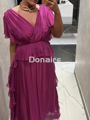 Vestido gasa morado Dixie - Imagen 1