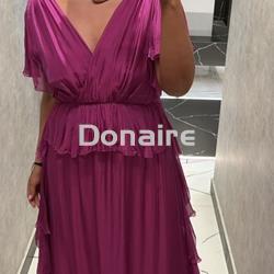 Vestido gasa morado Dixie - Imagen 2