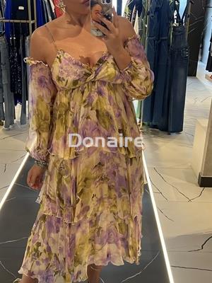 Vestido gasa print floral Dixie - Imagen 2