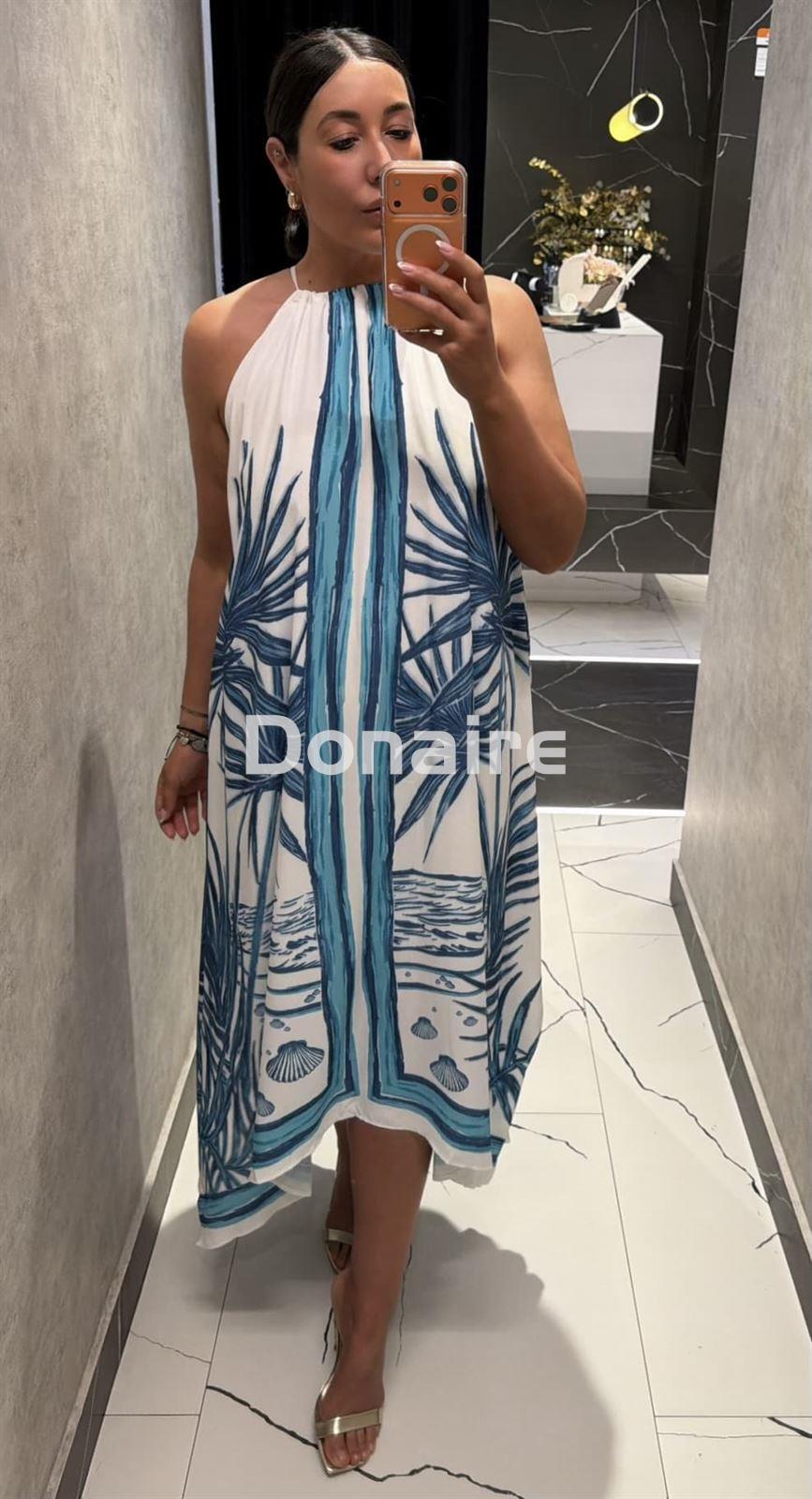 Vestido halter estilo pañuelo Lez a Lez - Imagen 1