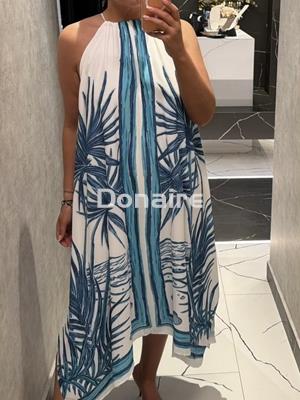 Vestido halter estilo pañuelo Lez a Lez - Imagen 2