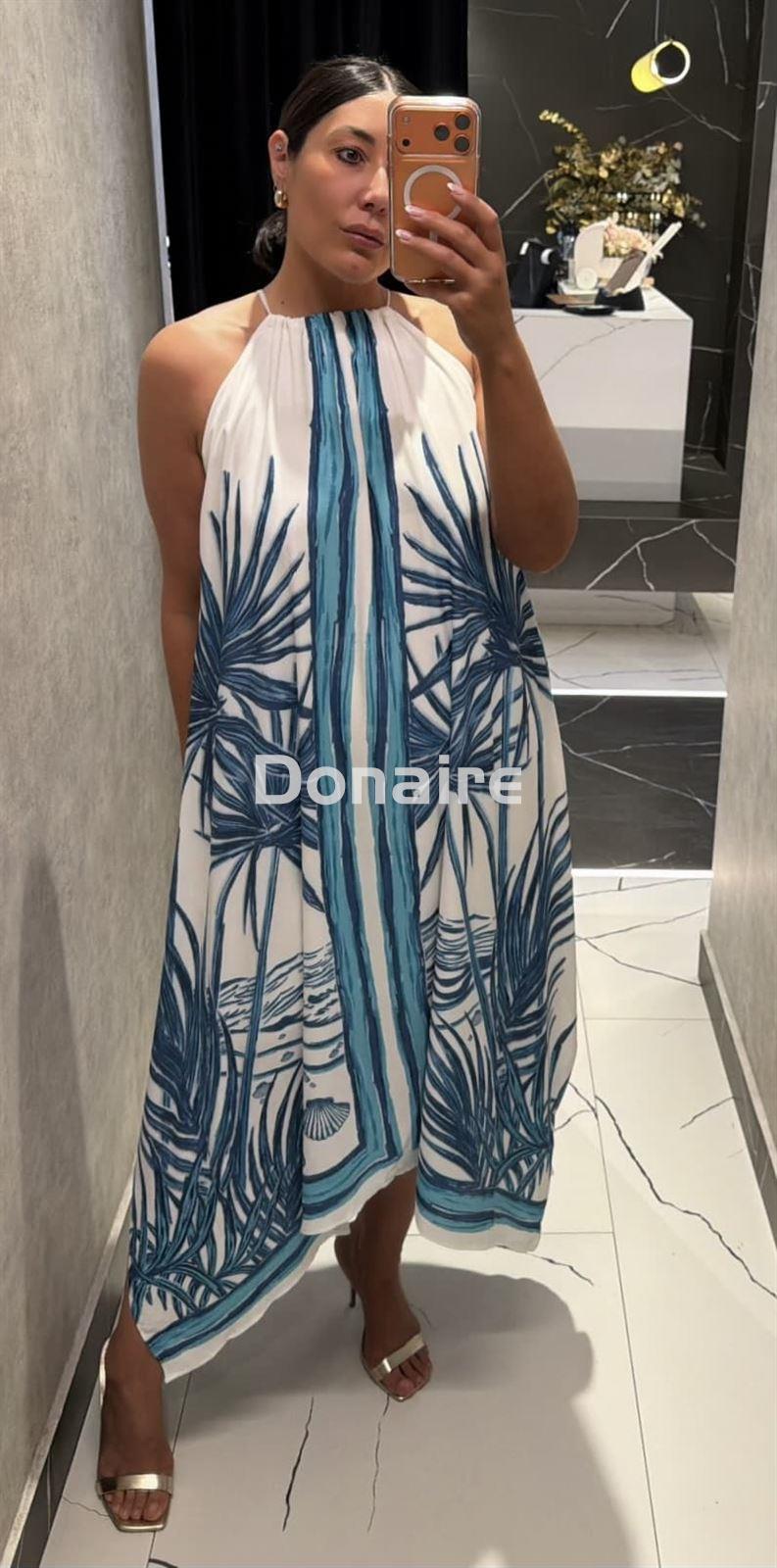 Vestido halter estilo pañuelo Lez a Lez - Imagen 3
