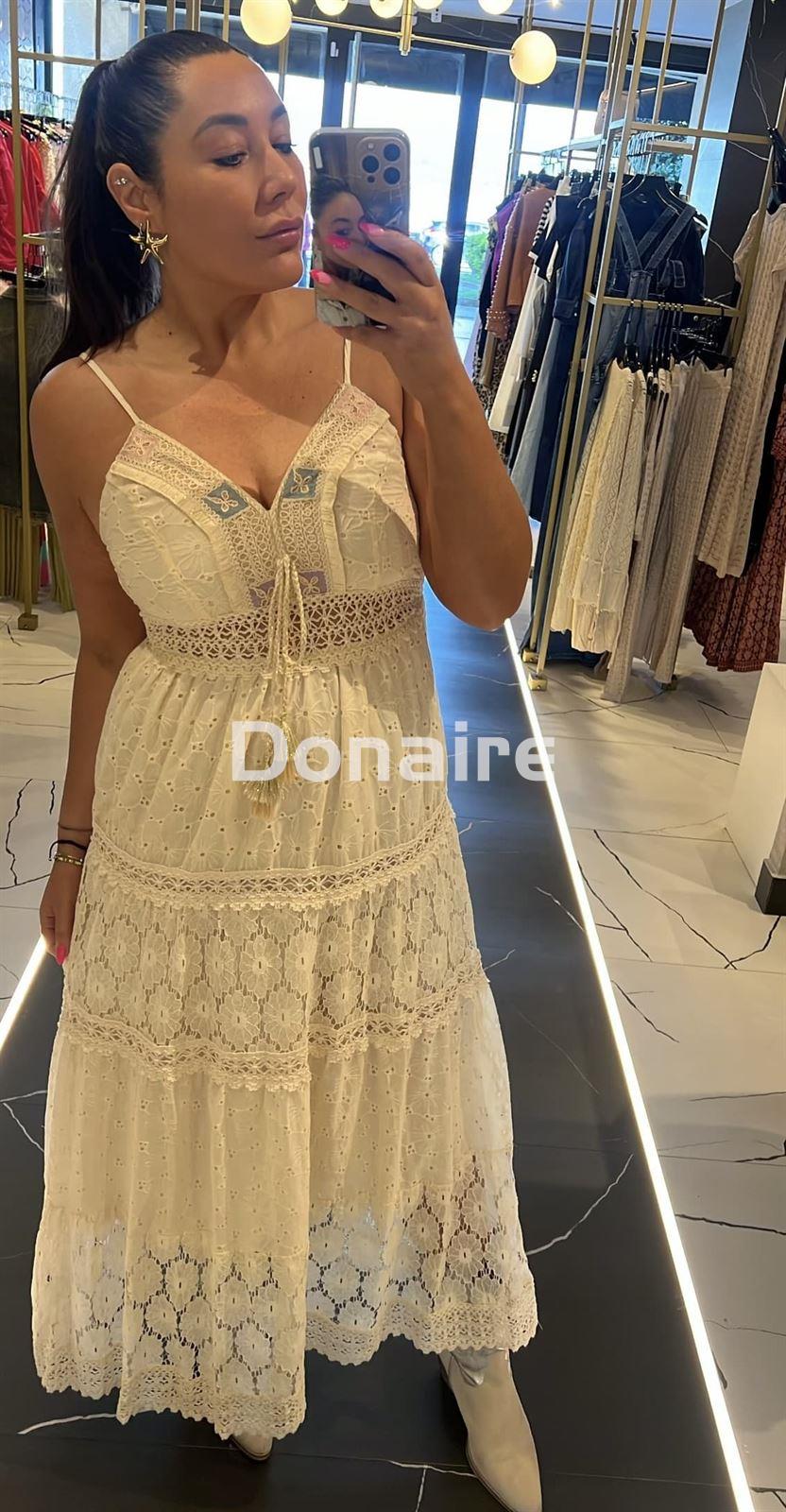 Vestido largo crochet NKN - Imagen 1
