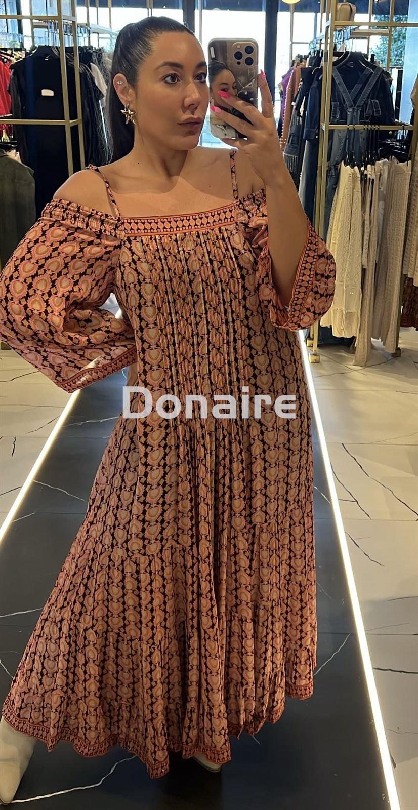 Vestido largo escote bardot NKN - Imagen 2