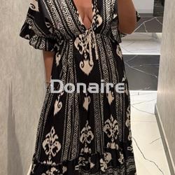 Vestido largo estilo étnico Dixie - Imagen 1