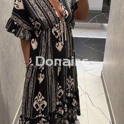 Vestido largo estilo étnico Dixie - Imagen 2