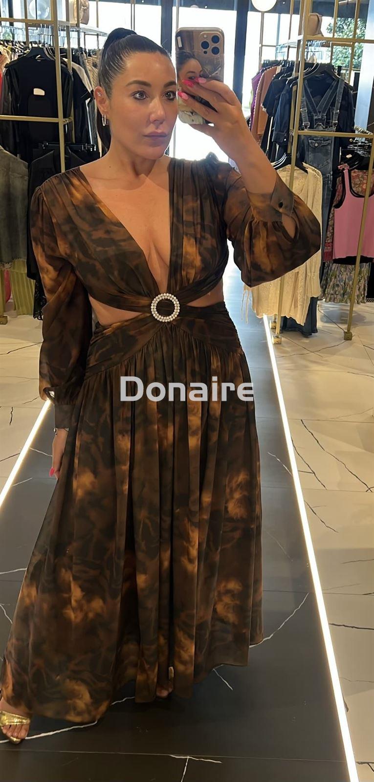Vestido largo gasa cut out Trash and Luxury - Imagen 1