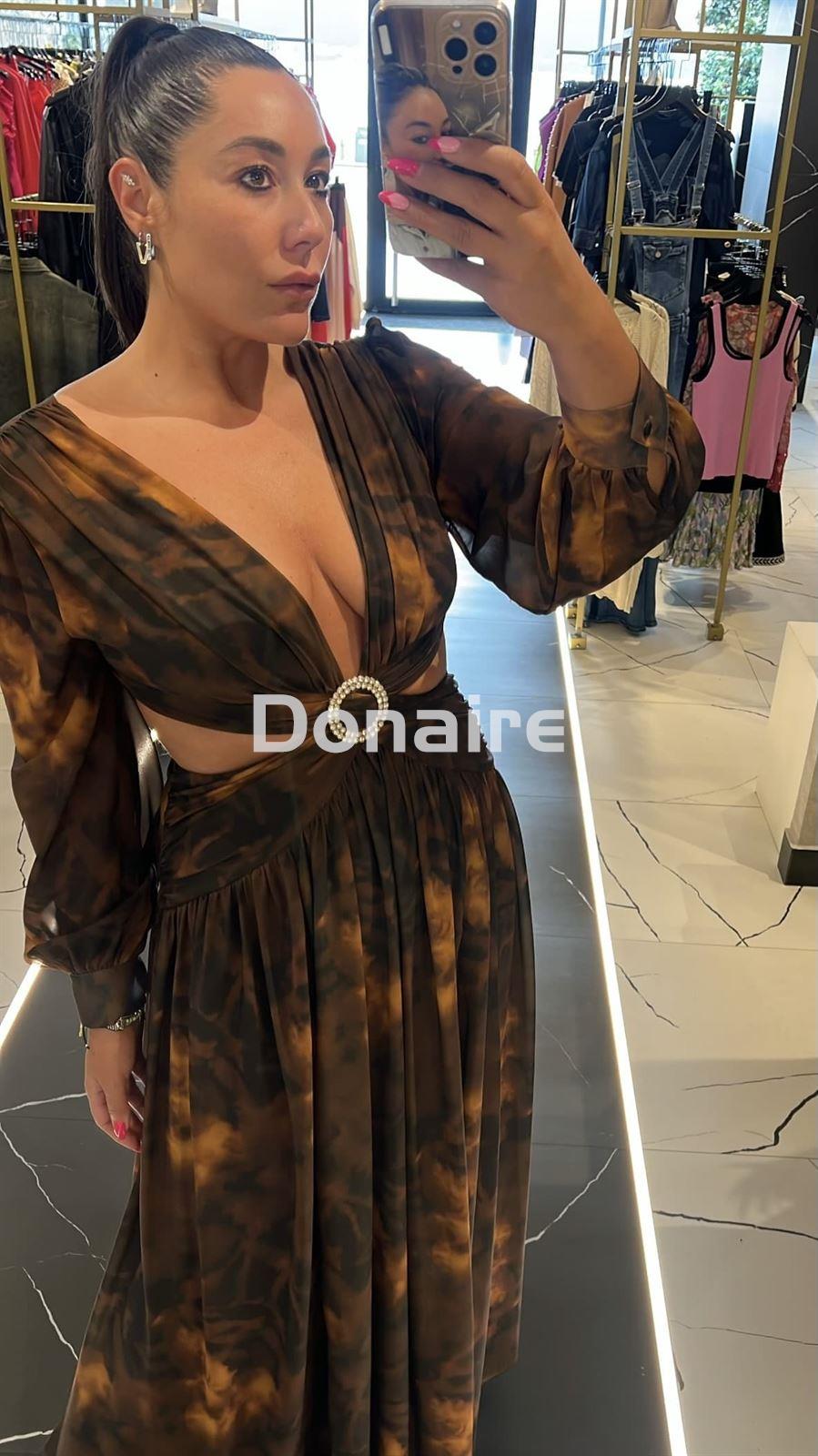Vestido largo gasa cut out Trash and Luxury - Imagen 2