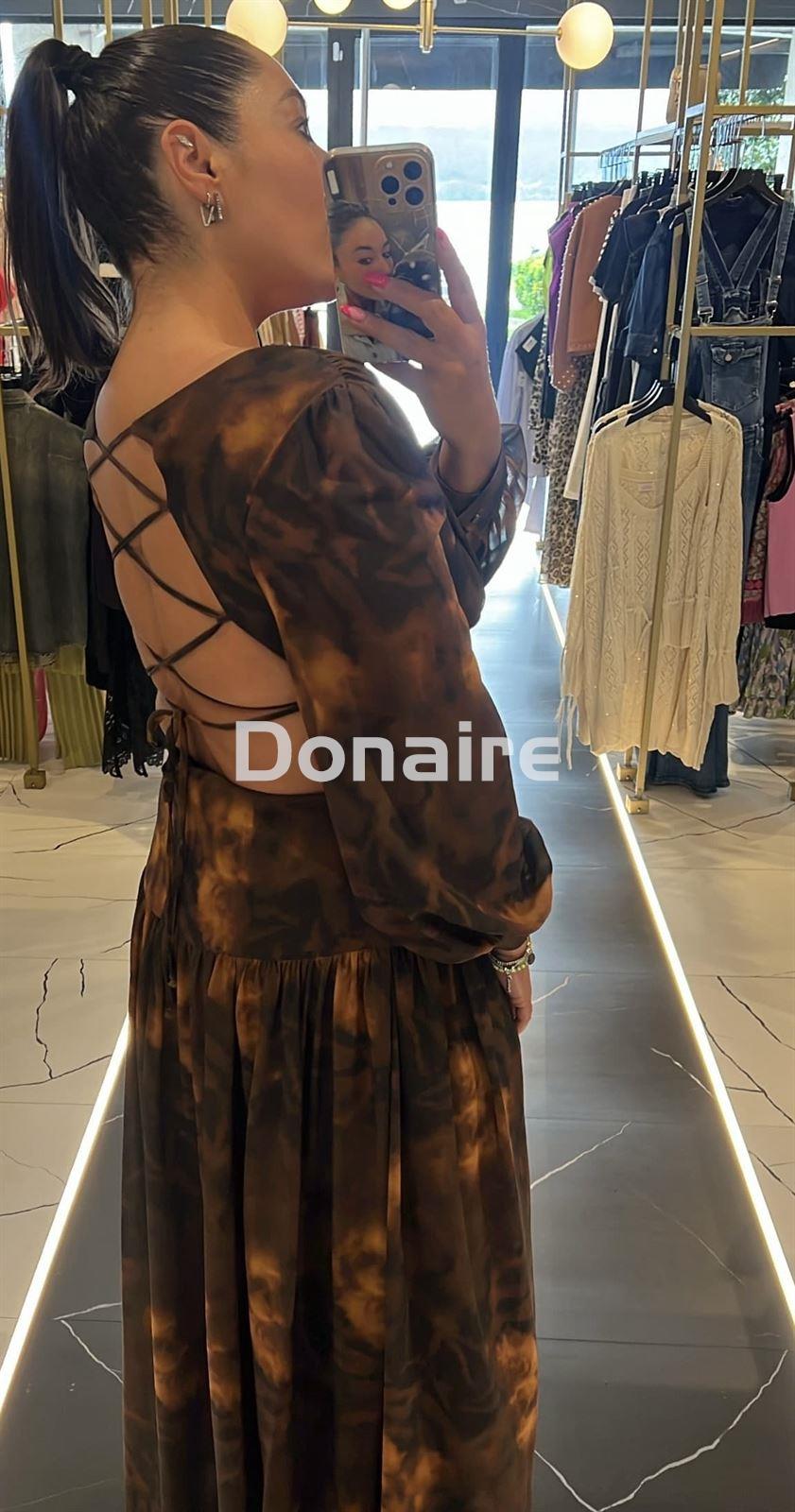 Vestido largo gasa cut out Trash and Luxury - Imagen 3