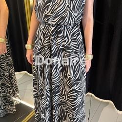 Vestido largo gasa escote asimétrico Phard - Imagen 1