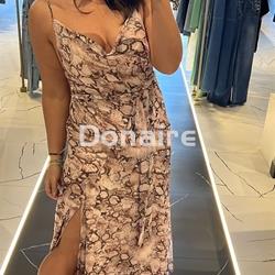 Vestido largo gasa print serpiente Phard - Imagen 1