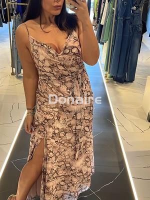 Vestido largo gasa print serpiente Phard - Imagen 1