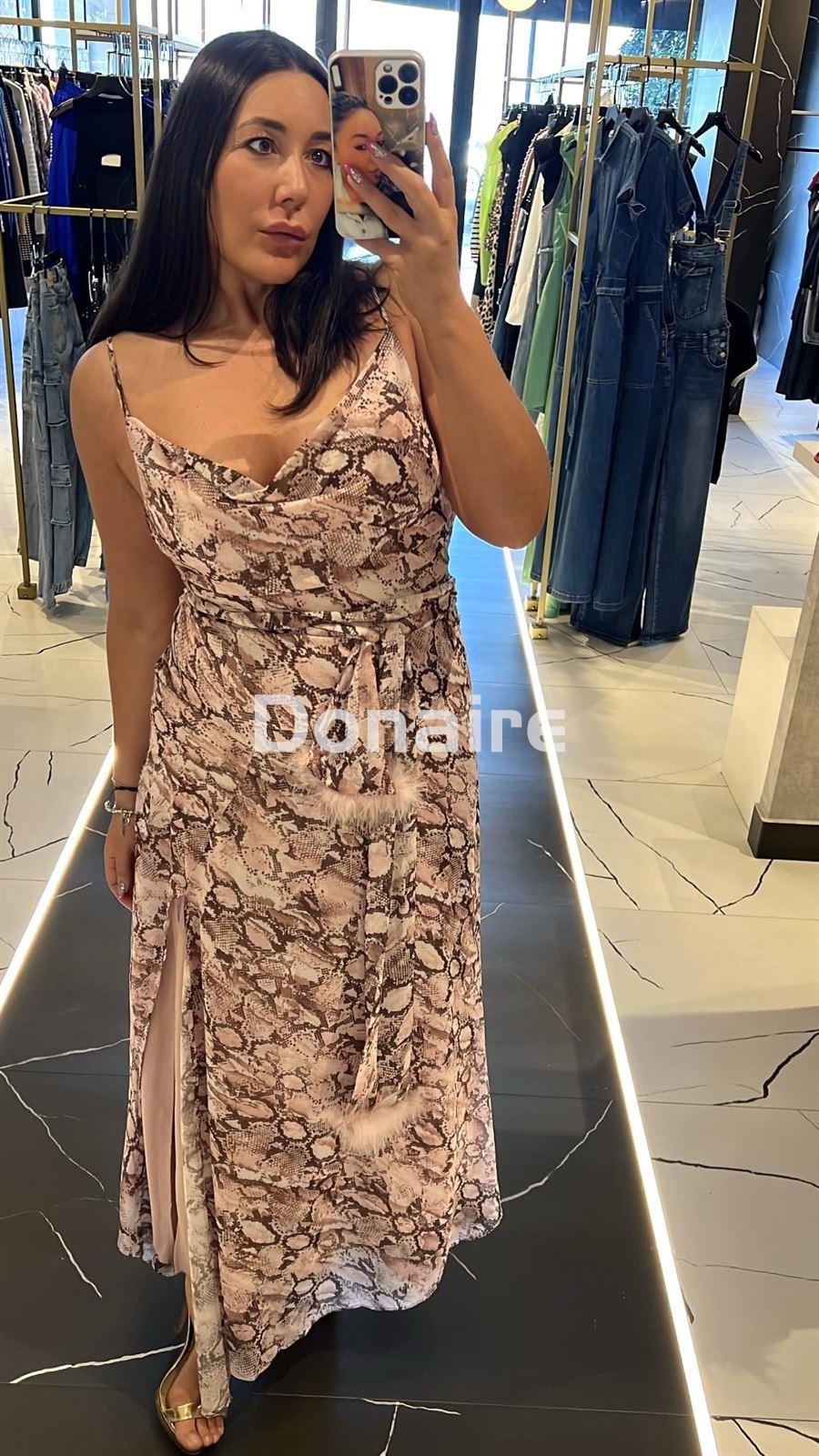 Vestido largo gasa print serpiente Phard - Imagen 2
